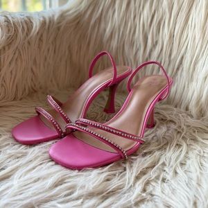 Bubblegum Pink Embellished Heel